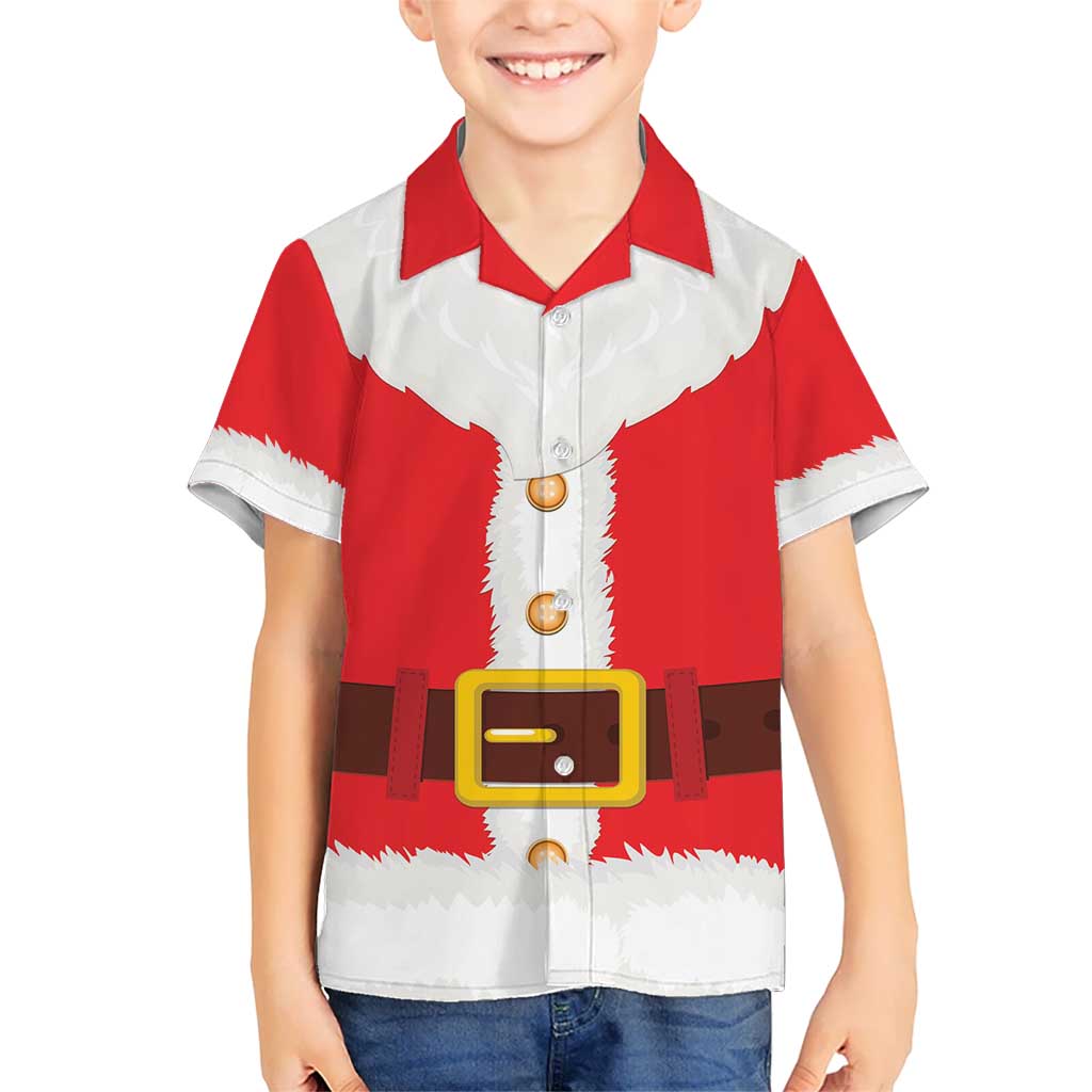 Santa Claus Costume Kid Hawaiian Shirt Christmas Holiday Cosplay - Wonder Print Shop