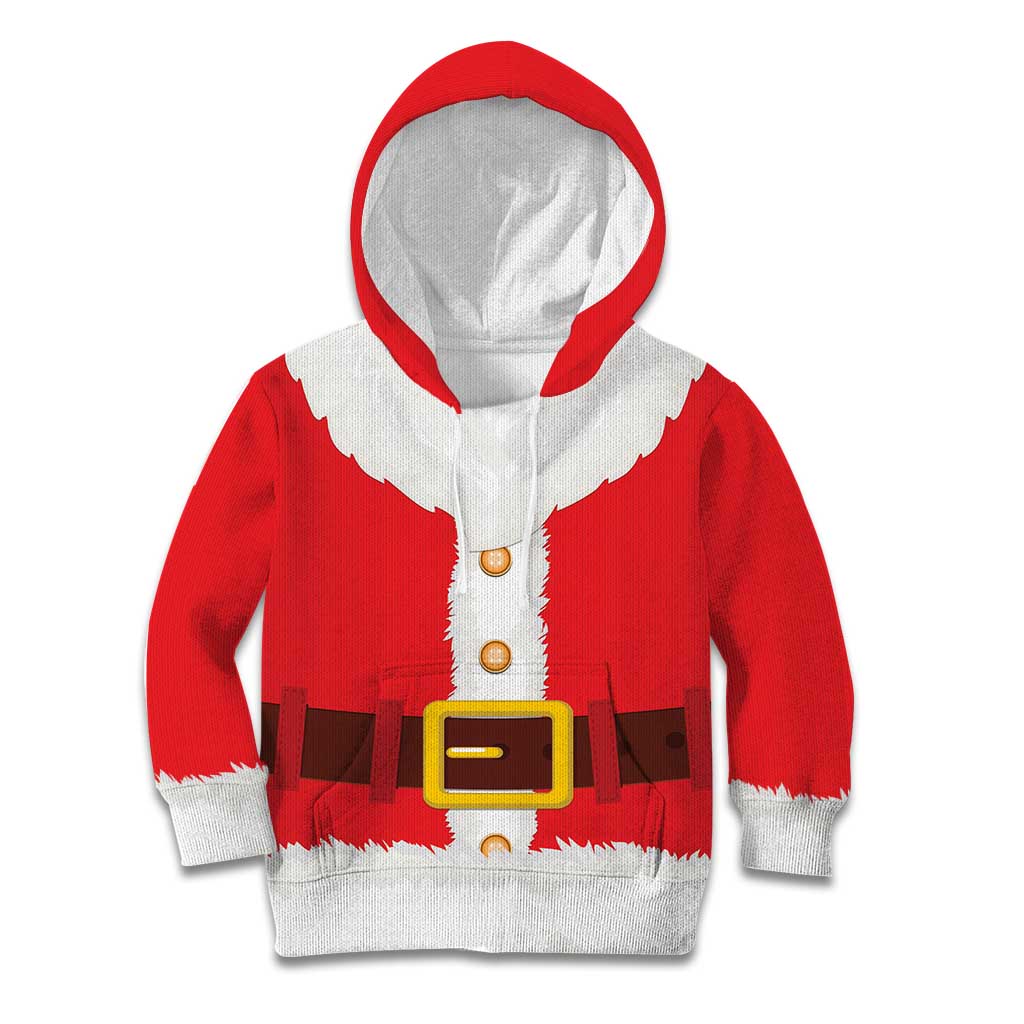 Santa Claus Costume Kid Hoodie Christmas Holiday Cosplay - Wonder Print Shop