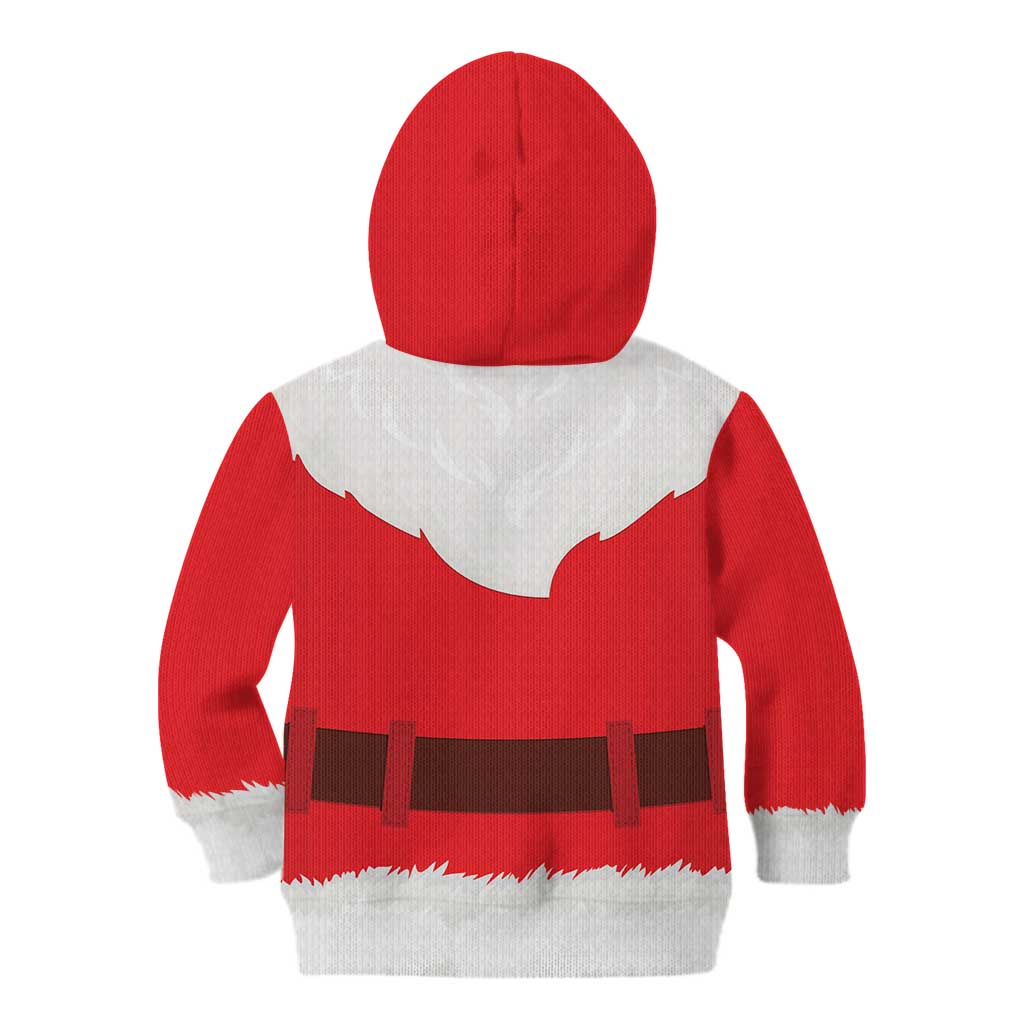 Santa Claus Costume Kid Hoodie Christmas Holiday Cosplay - Wonder Print Shop