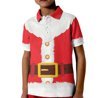 Santa Claus Costume Kid Polo Shirt Christmas Holiday Cosplay - Wonder Print Shop