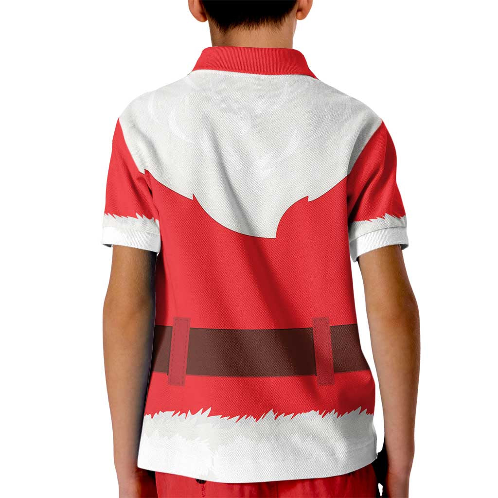 Santa Claus Costume Kid Polo Shirt Christmas Holiday Cosplay - Wonder Print Shop
