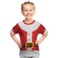 Santa Claus Costume Kid T Shirt Christmas Holiday Cosplay - Wonder Print Shop