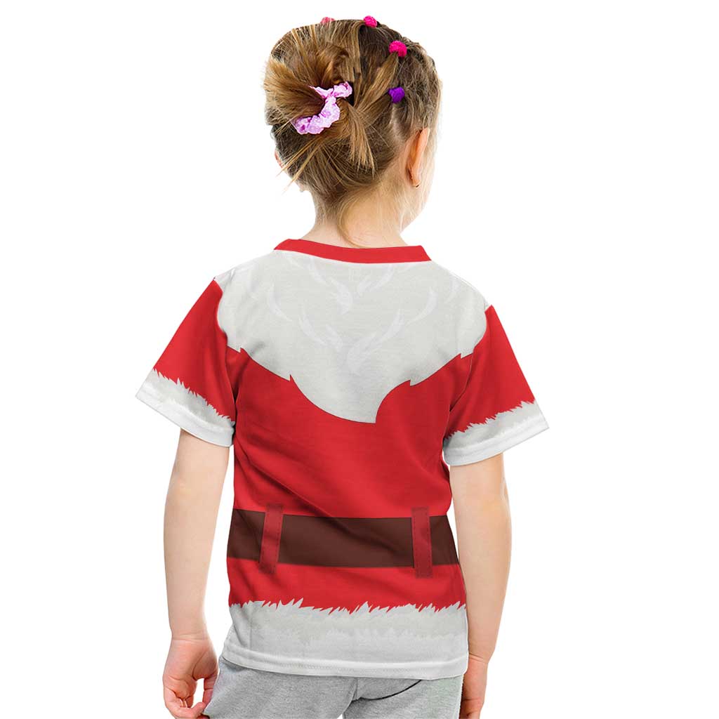 Santa Claus Costume Kid T Shirt Christmas Holiday Cosplay - Wonder Print Shop