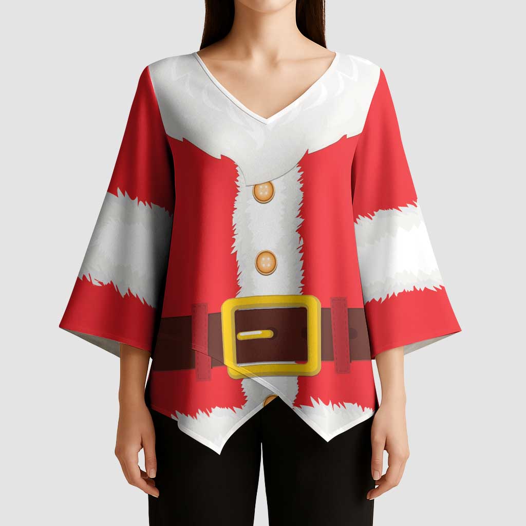 Santa Claus Costume Kimono Sleeve Blouse Christmas Holiday Cosplay - Wonder Print Shop