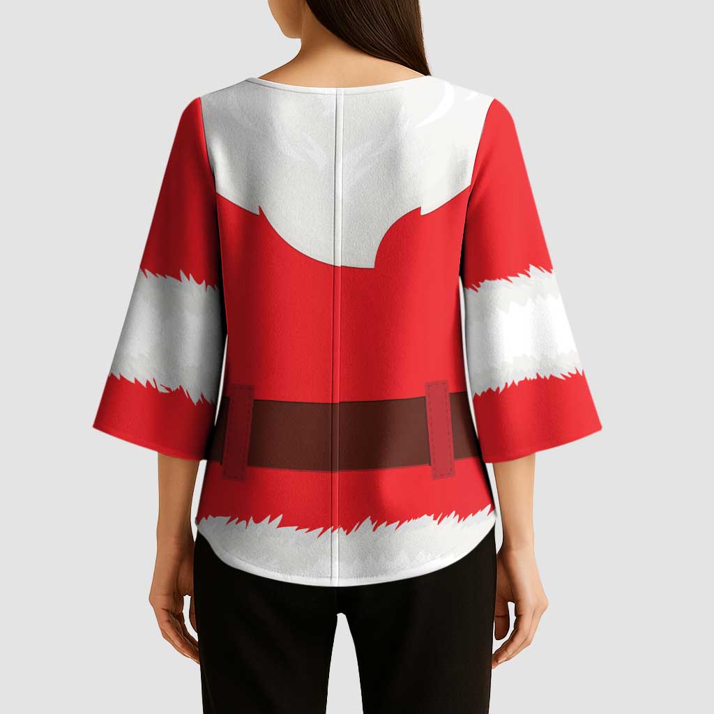 Santa Claus Costume Kimono Sleeve Blouse Christmas Holiday Cosplay - Wonder Print Shop