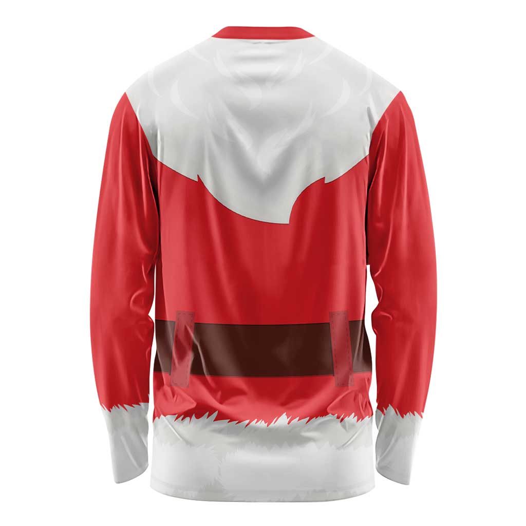 Santa Claus Costume Long Sleeve Shirt Christmas Holiday Cosplay - Wonder Print Shop
