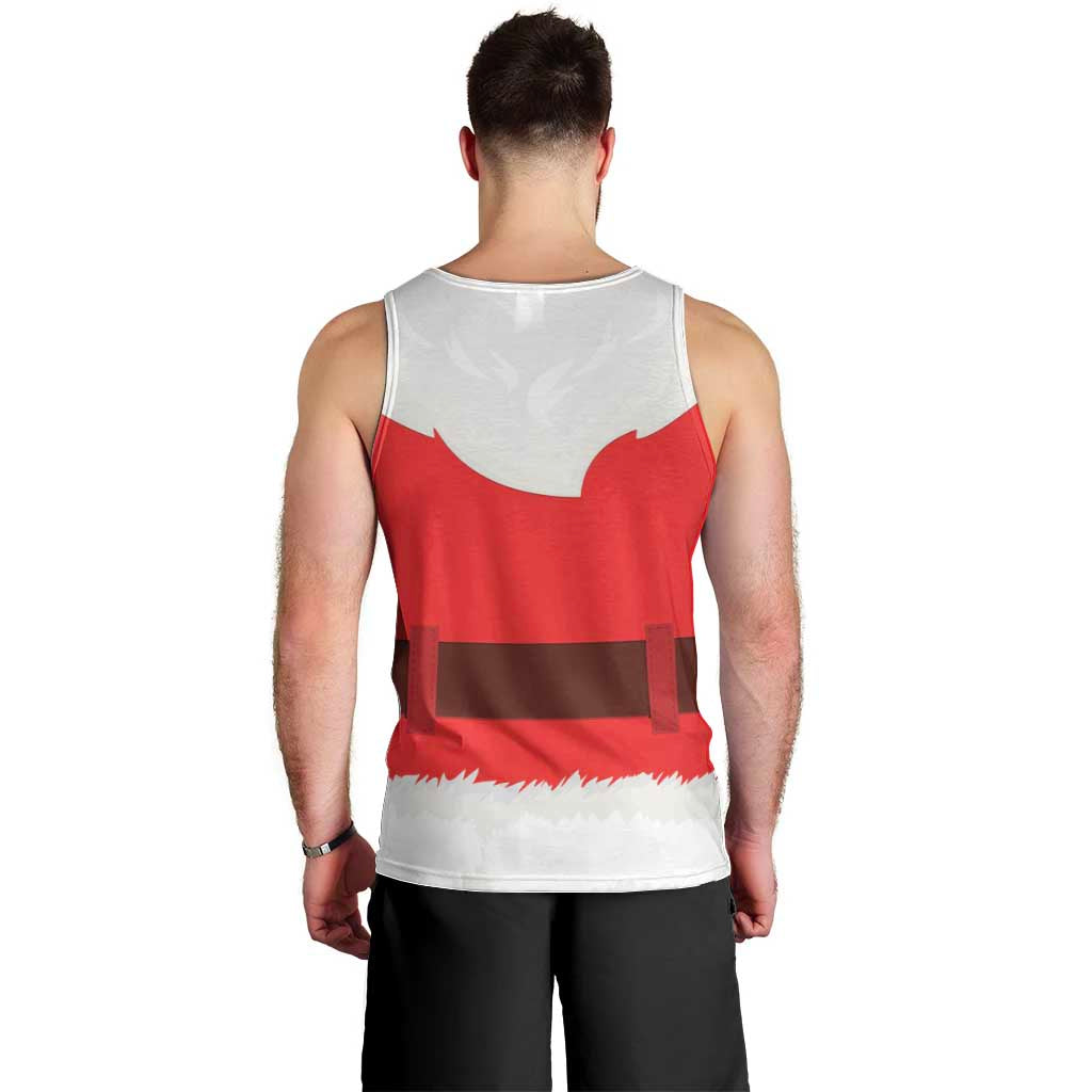 Santa Claus Costume Men Tank Top Christmas Holiday Cosplay - Wonder Print Shop