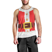 Santa Claus Costume Men Tank Top Christmas Holiday Cosplay - Wonder Print Shop