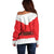 Santa Claus Costume Off Shoulder Sweater Christmas Holiday Cosplay - Wonder Print Shop