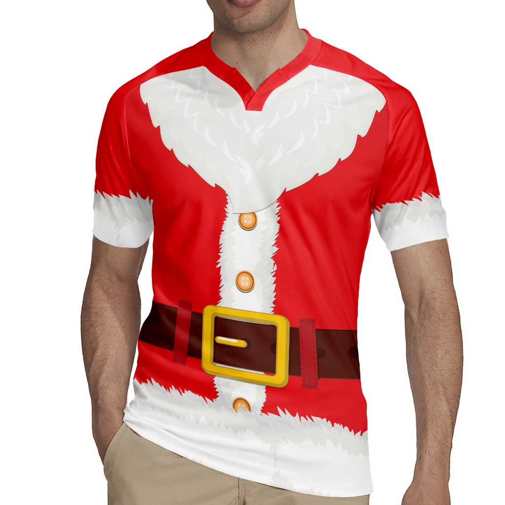 Santa Claus Costume Rugby Jersey Christmas Holiday Cosplay - Wonder Print Shop