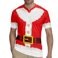 Santa Claus Costume Rugby Jersey Christmas Holiday Cosplay - Wonder Print Shop