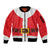 Santa Claus Costume Sleeve Zip Bomber Jacket Christmas Holiday Cosplay - Wonder Print Shop