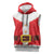 Santa Claus Costume Sleeveless Hoodie Christmas Holiday Cosplay - Wonder Print Shop