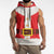 Santa Claus Costume Sleeveless Hoodie Christmas Holiday Cosplay - Wonder Print Shop