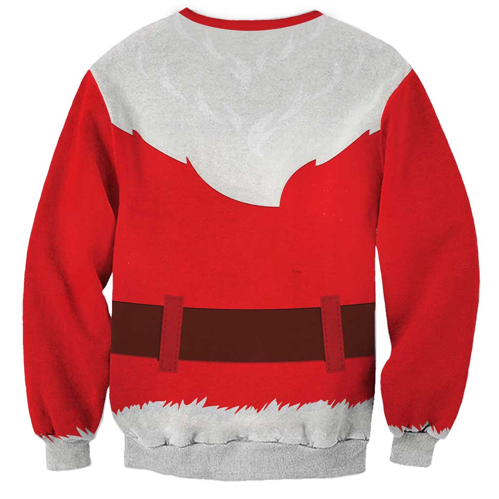 Santa Claus Costume Sweatshirt Christmas Holiday Cosplay - Wonder Print Shop