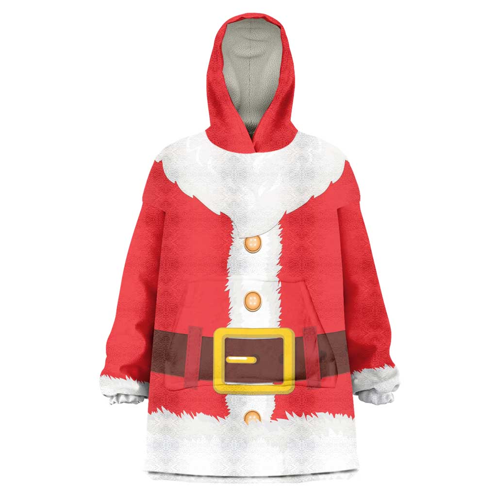 Santa Claus Costume Wearable Blanket Hoodie Christmas Holiday Cosplay - Wonder Print Shop