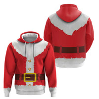 Santa Claus Costume Zip Hoodie Christmas Holiday Cosplay - Wonder Print Shop