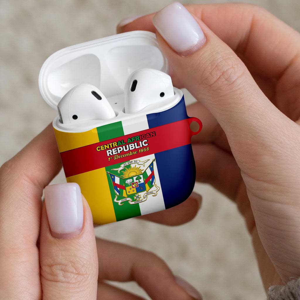 Central African Republic AirPods Case Happy Republic Day - Wonder Print Shop