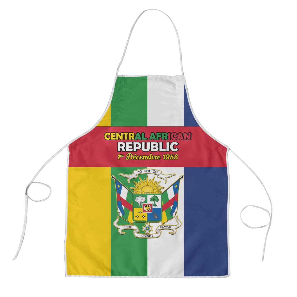 Central African Republic Apron Happy Republic Day - Wonder Print Shop