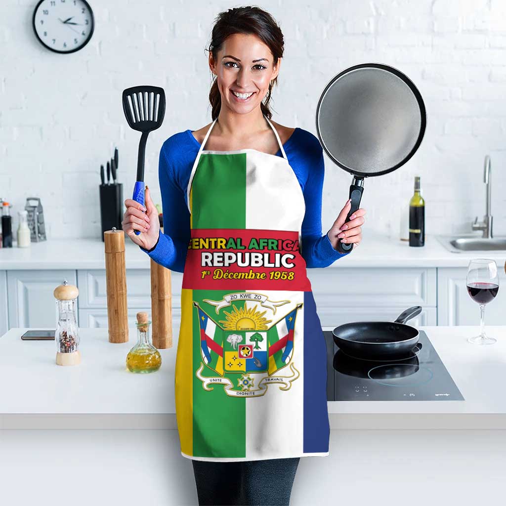 Central African Republic Apron Happy Republic Day - Wonder Print Shop