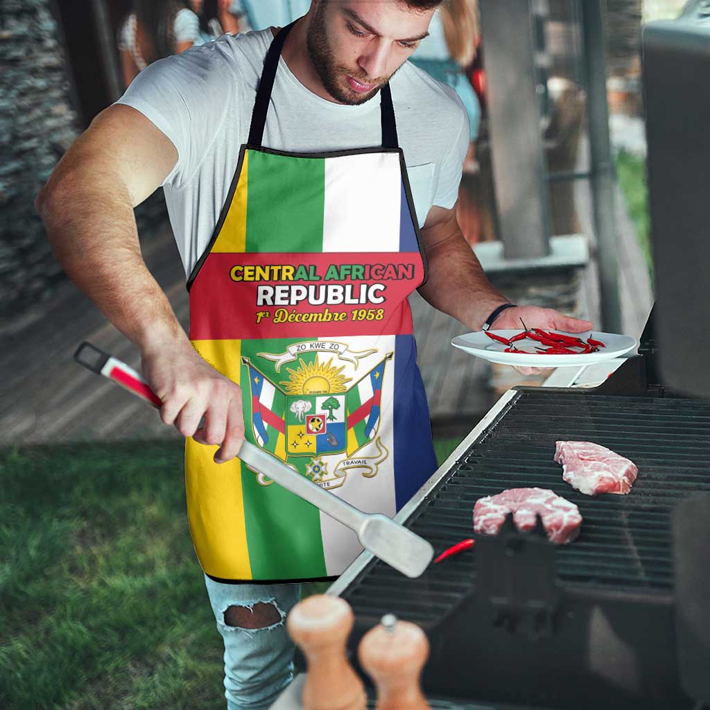 Central African Republic Apron Happy Republic Day - Wonder Print Shop