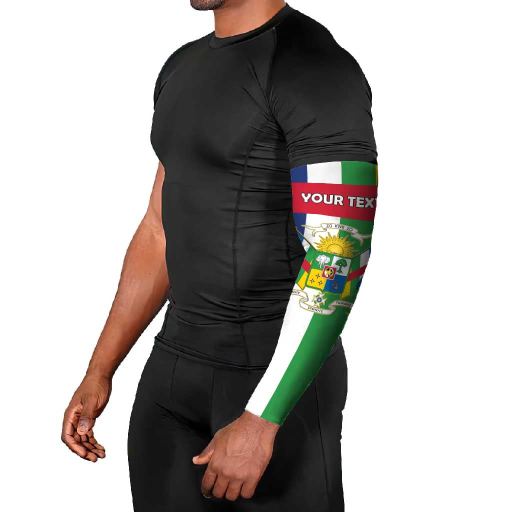 Personalized Central African Republic Arm Sleeves Happy Republic Day - Wonder Print Shop