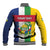 Personalized Central African Republic Baseball Jacket Happy Republic Day - Wonder Print Shop