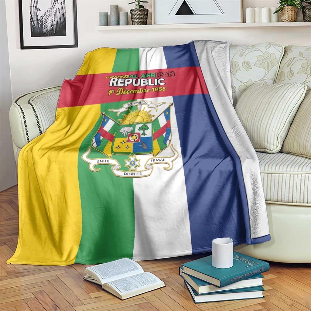 Central African Republic Blanket Happy Republic Day - Wonder Print Shop