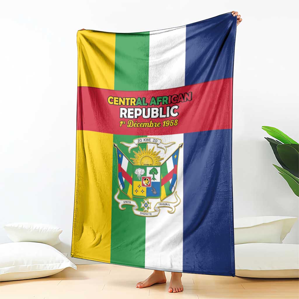 Central African Republic Blanket Happy Republic Day - Wonder Print Shop