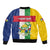 Personalized Central African Republic Bomber Jacket Happy Republic Day - Wonder Print Shop