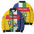 Personalized Central African Republic Bomber Puffer Jacket Happy Republic Day - Wonder Print Shop