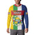 Personalized Central African Republic Button Sweatshirt Happy Republic Day - Wonder Print Shop