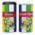 Personalized Central African Republic 4 in 1 Can Cooler Tumbler Happy Republic Day - Wonder Print Shop