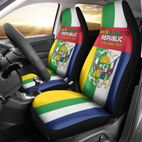 Central African Republic Car Seat Cover Happy Republic Day - Wonder Print Shop