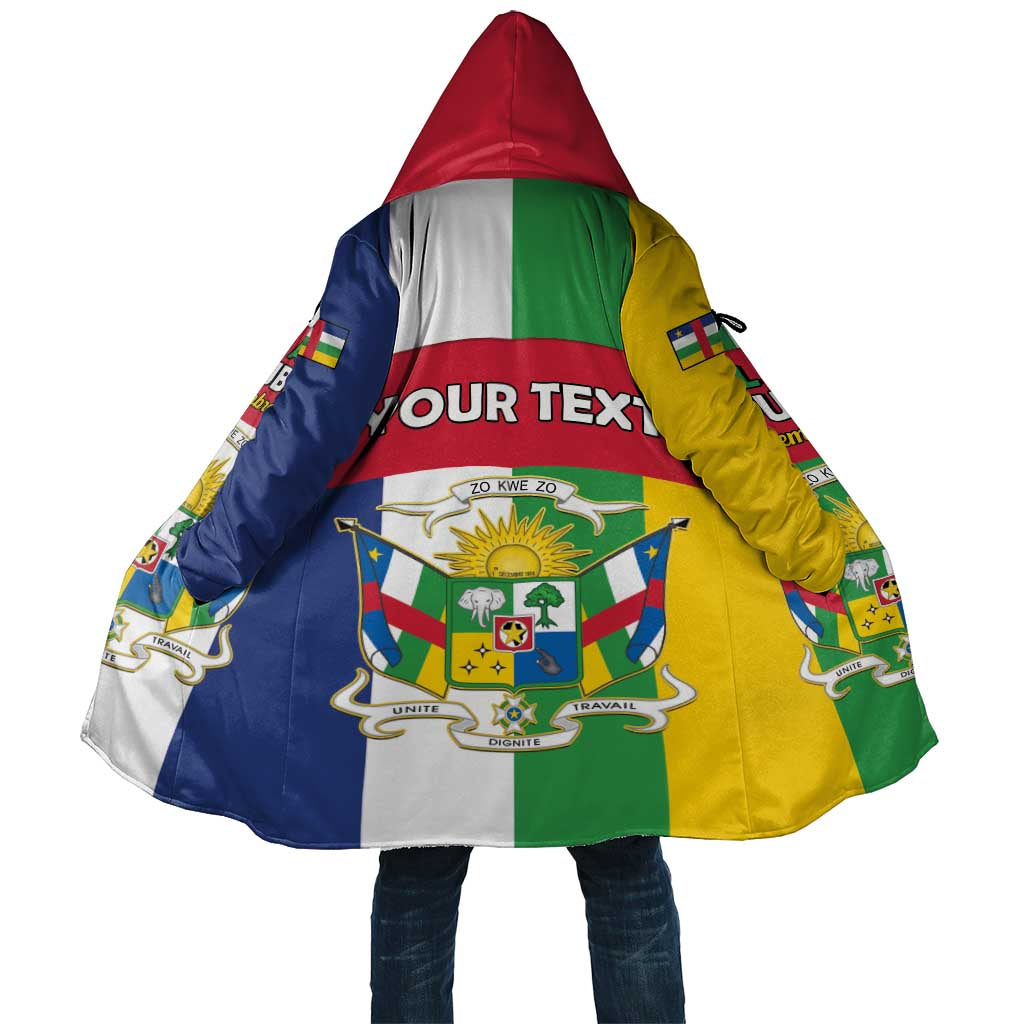 Personalized Central African Republic Cloak Happy Republic Day - Wonder Print Shop
