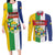 Personalized Central African Republic Couples Matching Long Sleeve Bodycon Dress and Long Sleeve Button Shirt Happy Republic Day - Wonder Print Shop
