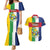 Personalized Central African Republic Couples Matching Mermaid Dress and Hawaiian Shirt Happy Republic Day - Wonder Print Shop