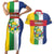 Personalized Central African Republic Couples Matching Short Sleeve Bodycon Dress and Hawaiian Shirt Happy Republic Day - Wonder Print Shop