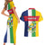 Personalized Central African Republic Couples Matching Short Sleeve Bodycon Dress and Hawaiian Shirt Happy Republic Day - Wonder Print Shop