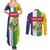 Personalized Central African Republic Couples Matching Summer Maxi Dress and Long Sleeve Button Shirt Happy Republic Day - Wonder Print Shop