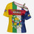 Personalized Central African Republic Cross Shoulder Shirt Happy Republic Day - Wonder Print Shop