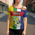 Personalized Central African Republic Cross Shoulder Shirt Happy Republic Day - Wonder Print Shop