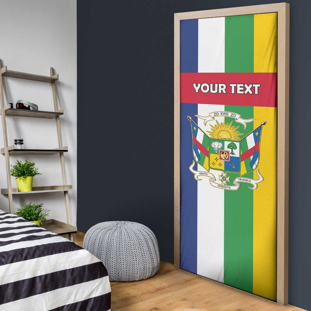 Personalized Central African Republic Door Cover Happy Republic Day - Wonder Print Shop