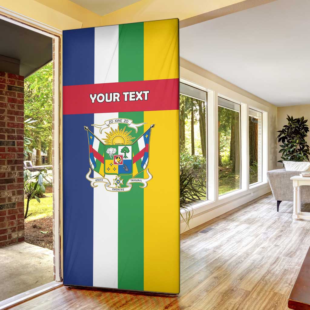 Personalized Central African Republic Door Cover Happy Republic Day - Wonder Print Shop