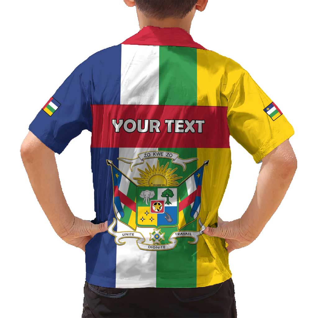 Personalized Central African Republic Family Matching Long Sleeve Bodycon Dress and Hawaiian Shirt Happy Republic Day - Wonder Print Shop