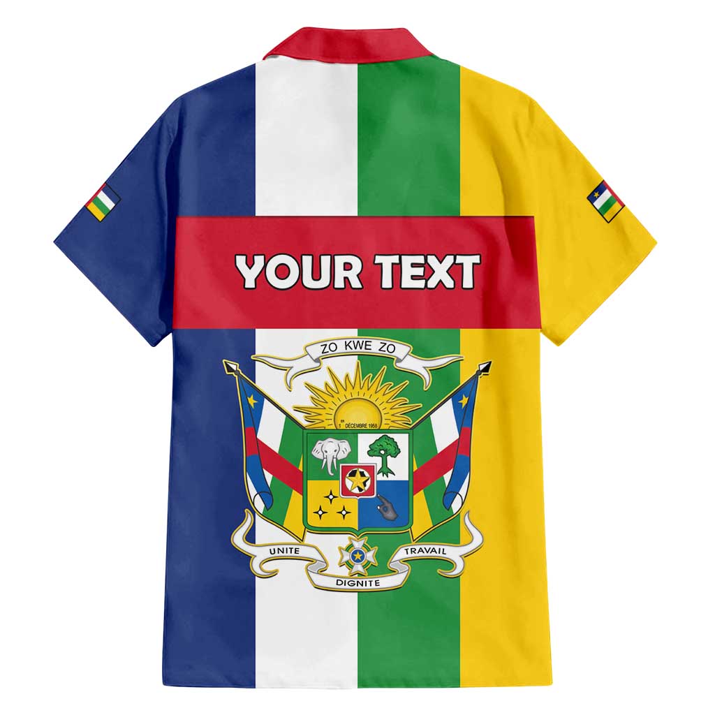 Personalized Central African Republic Family Matching Long Sleeve Bodycon Dress and Hawaiian Shirt Happy Republic Day - Wonder Print Shop