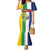Personalized Central African Republic Family Matching Mermaid Dress and Hawaiian Shirt Happy Republic Day - Wonder Print Shop