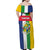 Personalized Central African Republic Family Matching Off Shoulder Maxi Dress and Hawaiian Shirt Happy Republic Day - Wonder Print Shop