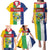 Personalized Central African Republic Family Matching Puletasi and Hawaiian Shirt Happy Republic Day - Wonder Print Shop
