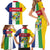 Personalized Central African Republic Family Matching Short Sleeve Bodycon Dress and Hawaiian Shirt Happy Republic Day - Wonder Print Shop